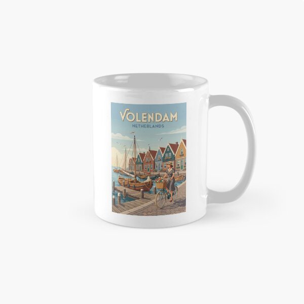 Item preview, Experience Coastal Village of Volendam in Netherlands Travel Art designed and sold by turtlestart.