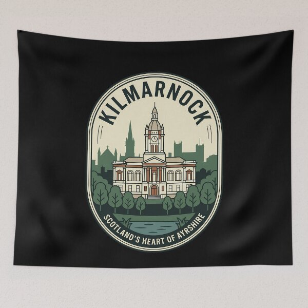 Item preview, Kilmarnock Ayrshire Scotland Vintage Travel Emblem designed and sold by k3rstman1.