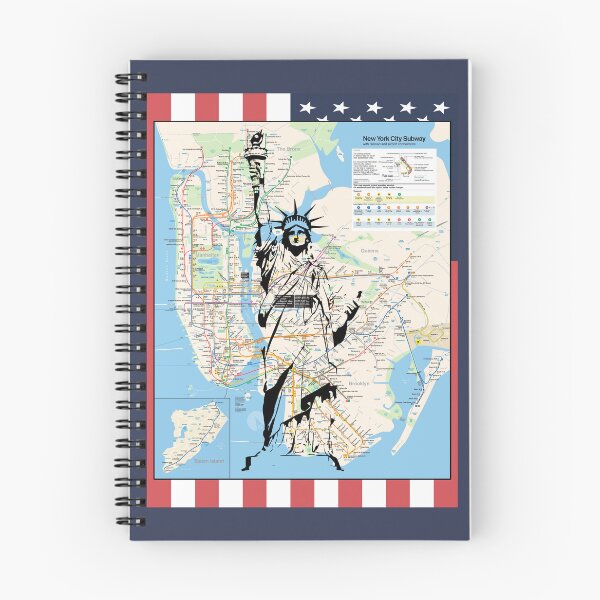 Item preview, New York Maps - NYC Subway Map, Statue of Liberty Patriotic designed and sold by DGMaxShop.