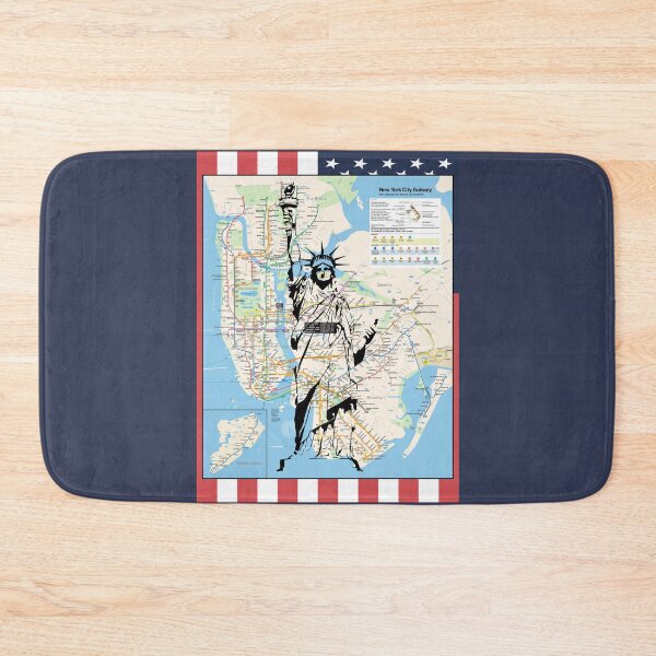 Item preview, New York Maps - NYC Subway Map, Statue of Liberty Patriotic designed and sold by DGMaxShop.