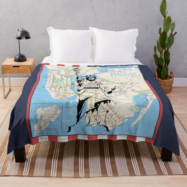 Item preview, New York Maps - NYC Subway Map, Statue of Liberty Patriotic designed and sold by DGMaxShop.