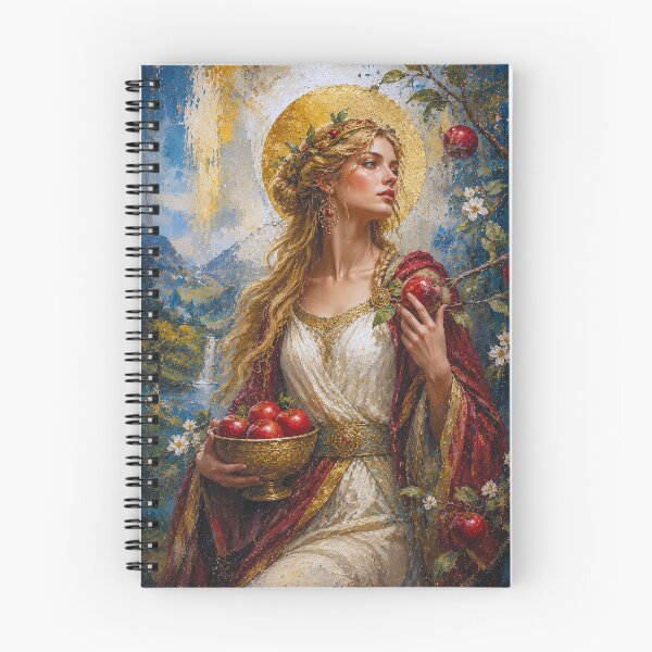 Item preview, Idunn, Norse goddess of youth, spring and renewal painting. designed and sold by GalleryKauffeld.