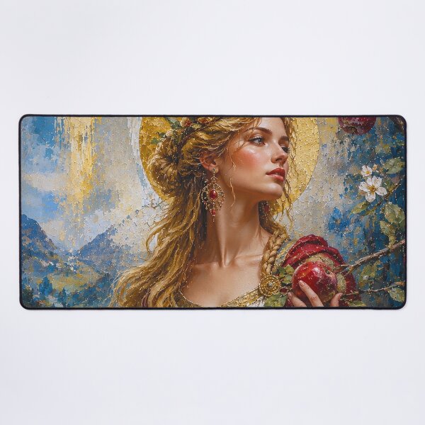 Item preview, Idunn, Norse goddess of youth, spring and renewal painting. designed and sold by GalleryKauffeld.