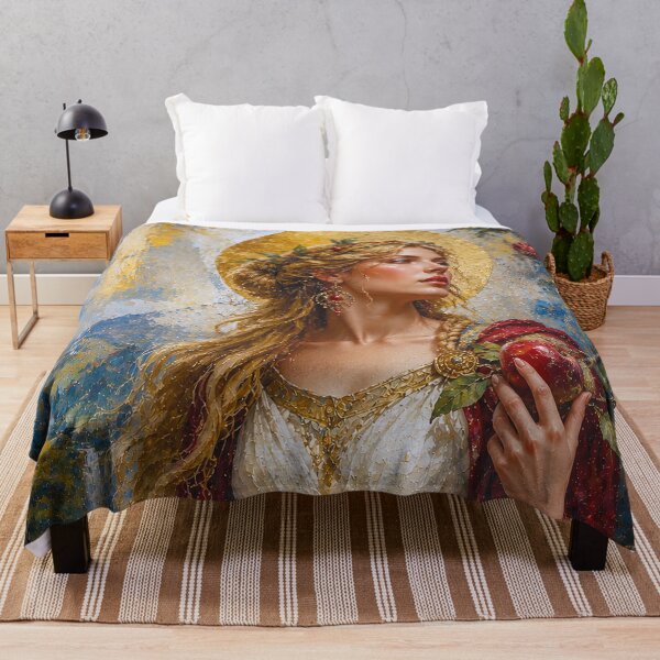 Item preview, Idunn, Norse goddess of youth, spring and renewal painting. designed and sold by GalleryKauffeld.