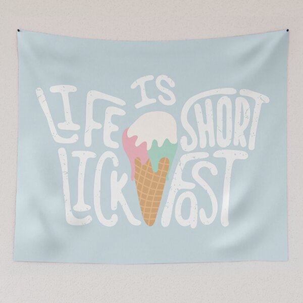 Item preview, Life is short lick fast - AA0185A designed and sold by LionsHut.