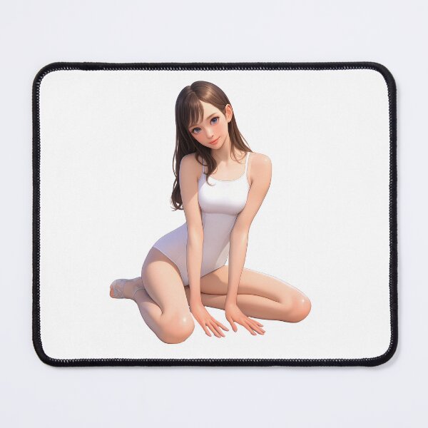 Item preview, Anime Girl in White Bodysuit Kneeling designed and sold by Lilith.3x313 Vault.