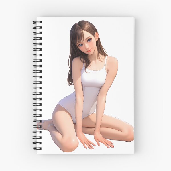 Item preview, Anime Girl in White Bodysuit Kneeling designed and sold by Lilith.3x313 Vault.