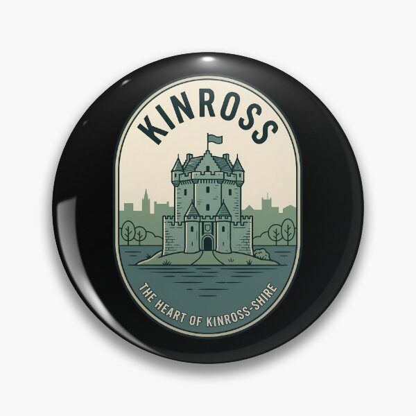 Artikelvorschau, Kinross, Schottland, Loch Leven Castle, Vintage-Reiseemblem entworfen und verkauft von k3rstman1.
