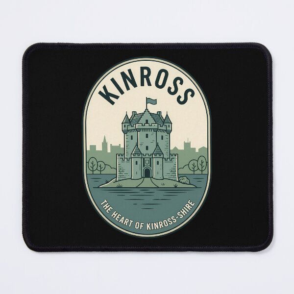 Item preview, Kinross Scotland Loch Leven Castle Vintage Travel Emblem designed and sold by k3rstman1.