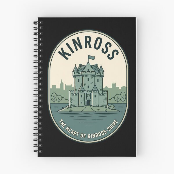 Item preview, Kinross Scotland Loch Leven Castle Vintage Travel Emblem designed and sold by k3rstman1.
