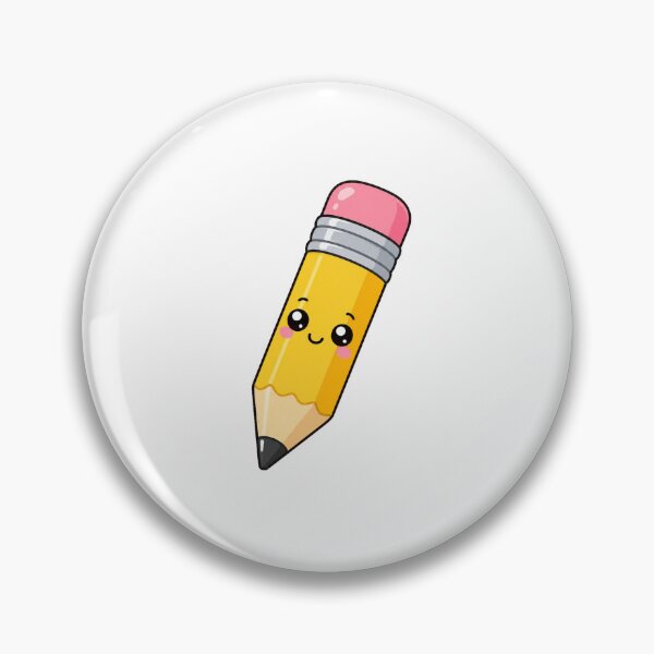 Item preview, Cute Kawaii Pencil Cartoon Smiling School Supply Design designed and sold by Seculinator.