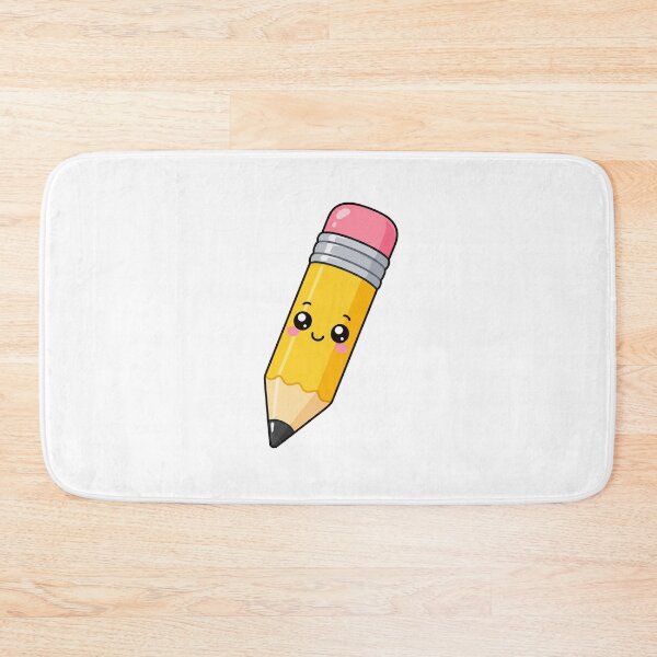 Item preview, Cute Kawaii Pencil Cartoon Smiling School Supply Design designed and sold by Seculinator.