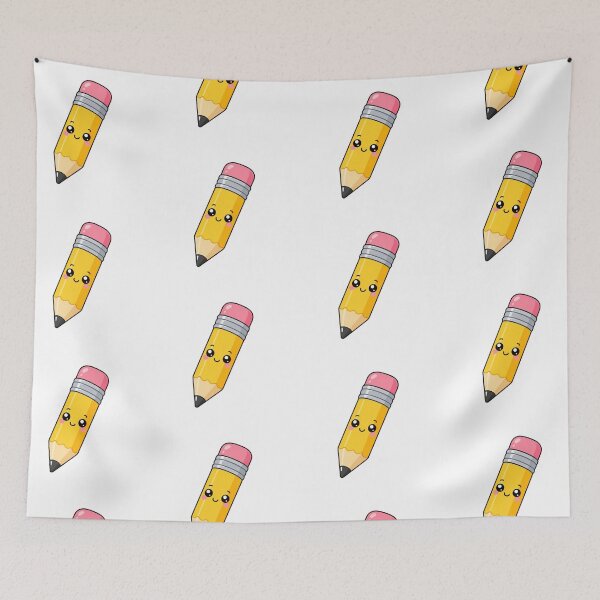 Item preview, Cute Kawaii Pencil Cartoon Smiling School Supply Design designed and sold by Seculinator.