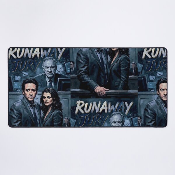 Item preview, Runaway Jury Retro Legal Courtroom Thriller Drama Tribute Art Poster designed and sold by Art's Diner.