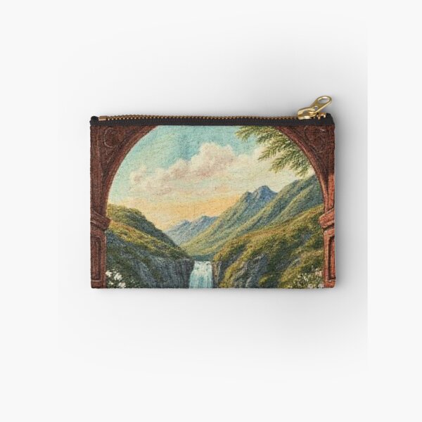 Item preview, Cottagecore Mountain Waterfall Art  designed and sold by Bright Stone .