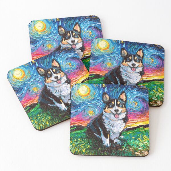 Item preview, Tri Color Corgi Night designed and sold by AjaTrier.