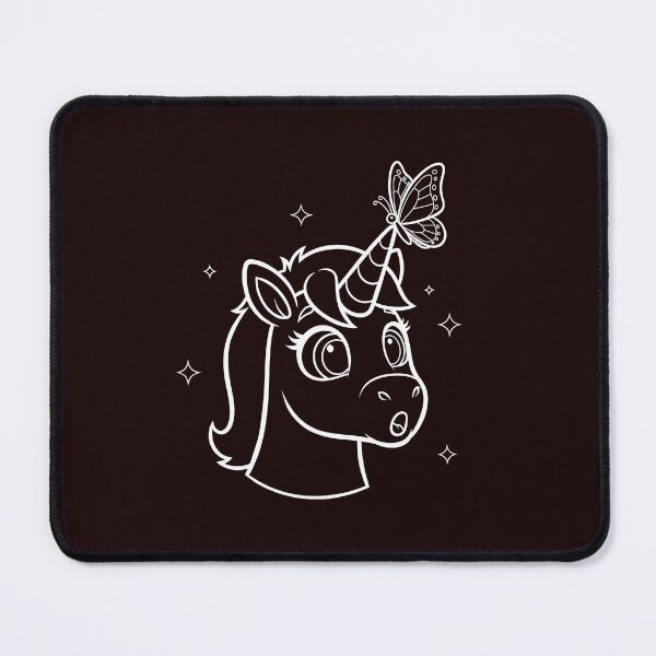 Item preview, Cute Unicorn with Butterfly Kawaii Illustration designed and sold by ArtPer-design.