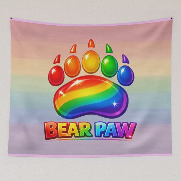 Item preview, Radiant Bear Paw – Pride in Every Step designed and sold by MysticOzzy.