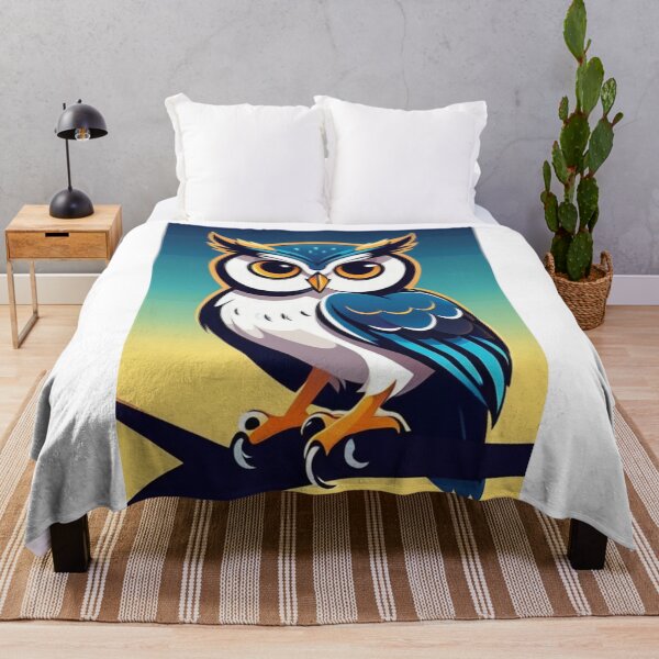 Aperçu de l'œuvre Art - Contemporary Owl, Colorful Graphic Pattern créée et vendue par World-Pets.