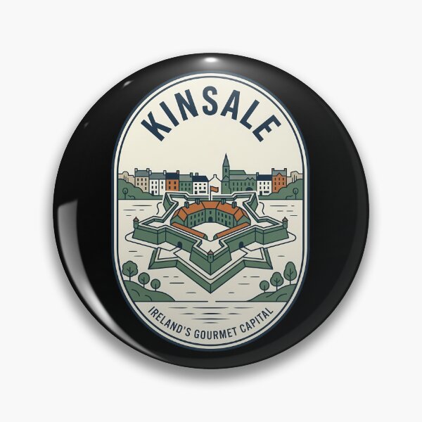 Item preview, Kinsale Ireland Charles Fort Vintage Travel Emblem designed and sold by k3rstman1.