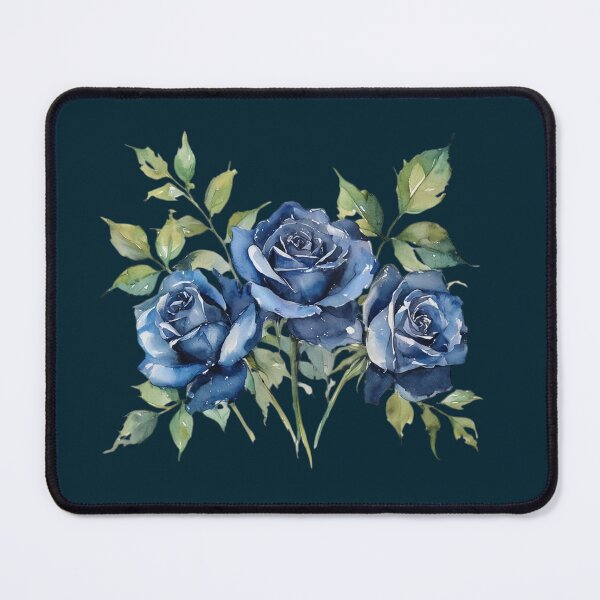 Item preview, Blue Rose Bouquet Watercolor Floral Illustration designed and sold by SweetLilith.
