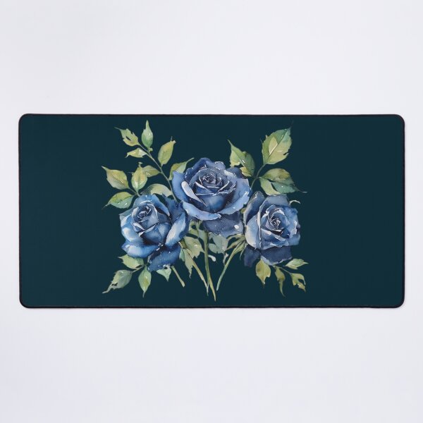 Item preview, Blue Rose Bouquet Watercolor Floral Illustration designed and sold by SweetLilith.