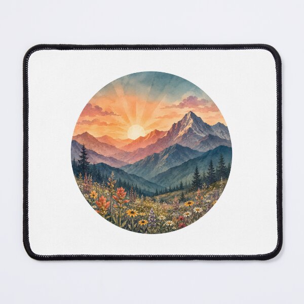 Item preview, Mountain sunrise designed and sold by trendspatterns.