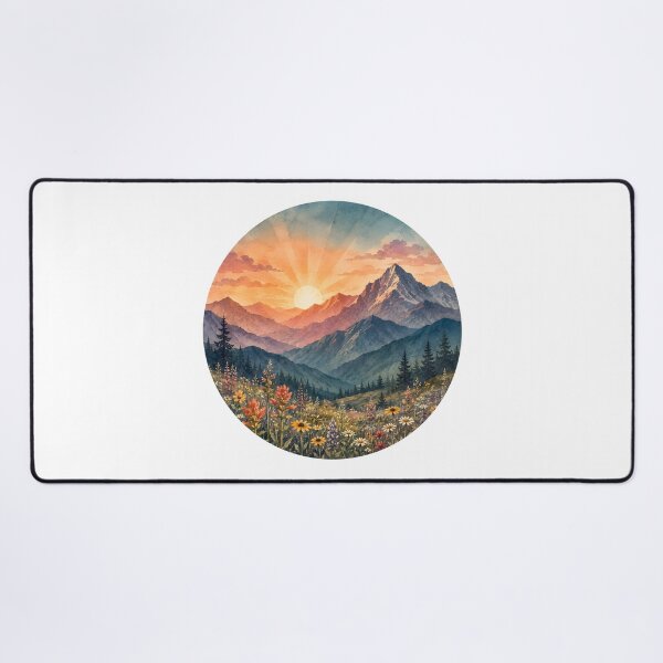 Item preview, Mountain sunrise designed and sold by trendspatterns.
