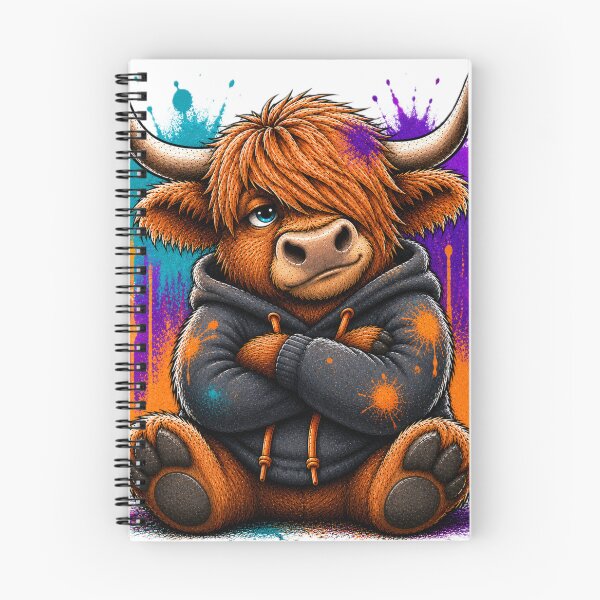 Item preview, Graffiti Highland Cow designed and sold by Thor-stone.
