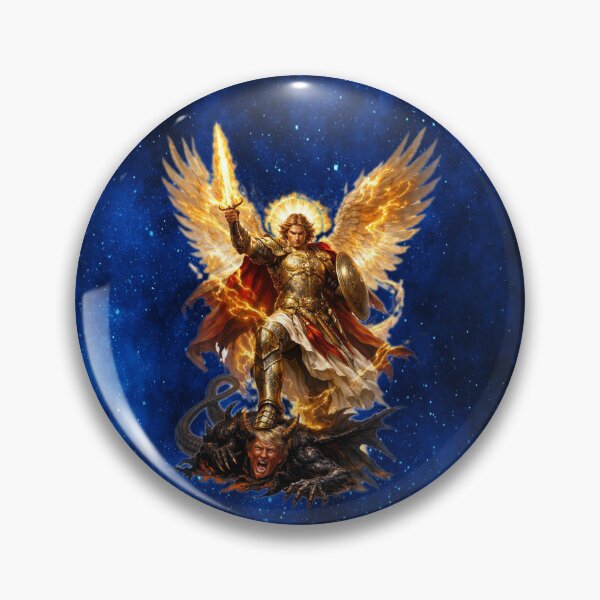 Item preview, Saint Michael the Archangel Defeating Satan designed and sold by MysticOzzy.