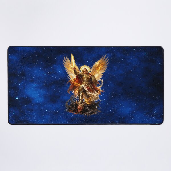 Item preview, Saint Michael the Archangel Defeating Satan designed and sold by MysticOzzy.
