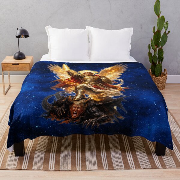 Item preview, Saint Michael the Archangel Defeating Satan designed and sold by MysticOzzy.