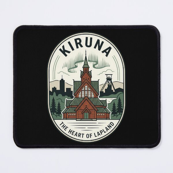 Item preview, Kiruna Lapland Sweden Vintage Travel Emblem designed and sold by k3rstman1.