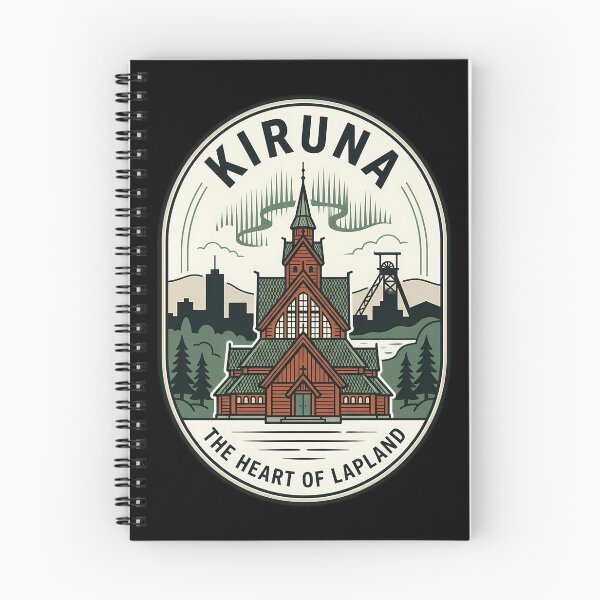 Item preview, Kiruna Lapland Sweden Vintage Travel Emblem designed and sold by k3rstman1.