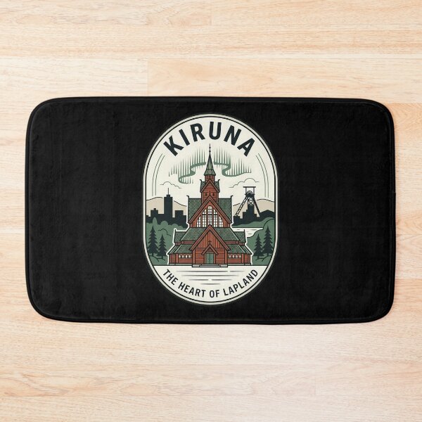 Item preview, Kiruna Lapland Sweden Vintage Travel Emblem designed and sold by k3rstman1.