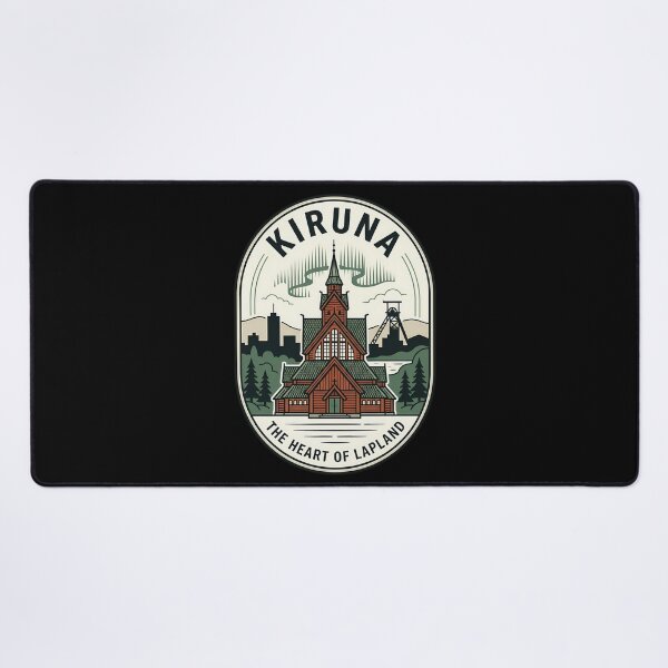 Item preview, Kiruna Lapland Sweden Vintage Travel Emblem designed and sold by k3rstman1.