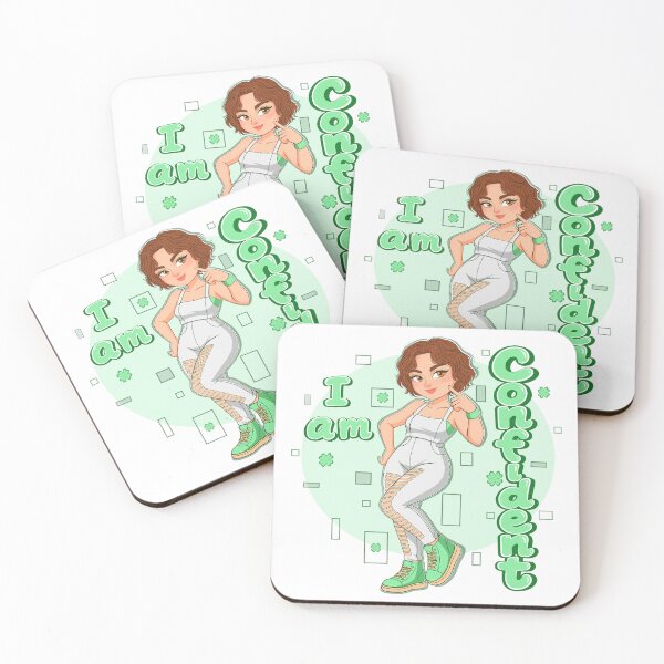 Item preview, I Am Confident – Cute Fitness Girl Aesthetic Cartoon Illustration” designed and sold by IMYNO.