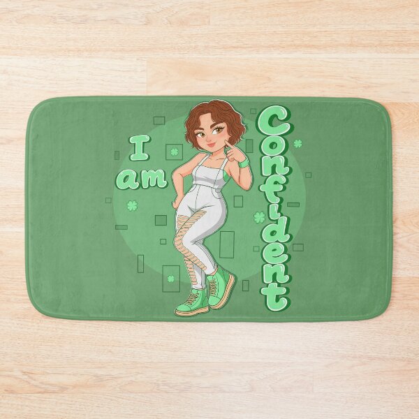 Item preview, I Am Confident – Cute Fitness Girl Aesthetic Cartoon Illustration” designed and sold by IMYNO.