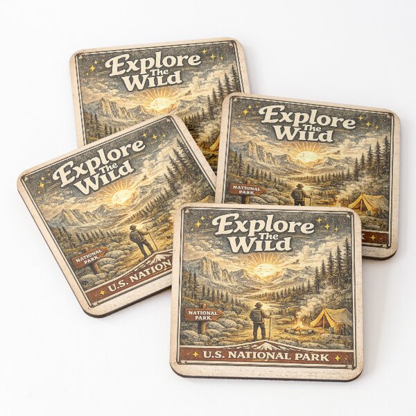 Item preview, Explore The Wild – Vintage National Park Adventure designed and sold by بيعها | Bee3ha.