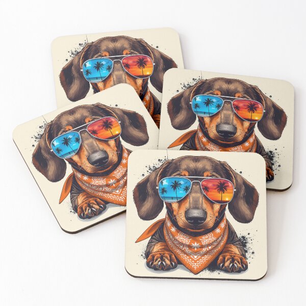 Item preview, COOL BROWN DACHSHUND designed and sold by BKDIGITALSHOP.