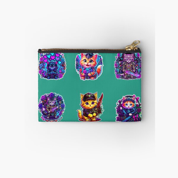 Item preview, Cute Cat Stickers Pack – Kawaii Kitten Set for Laptop, Phone & School Supplies designed and sold by Cyber-ART-Studio.