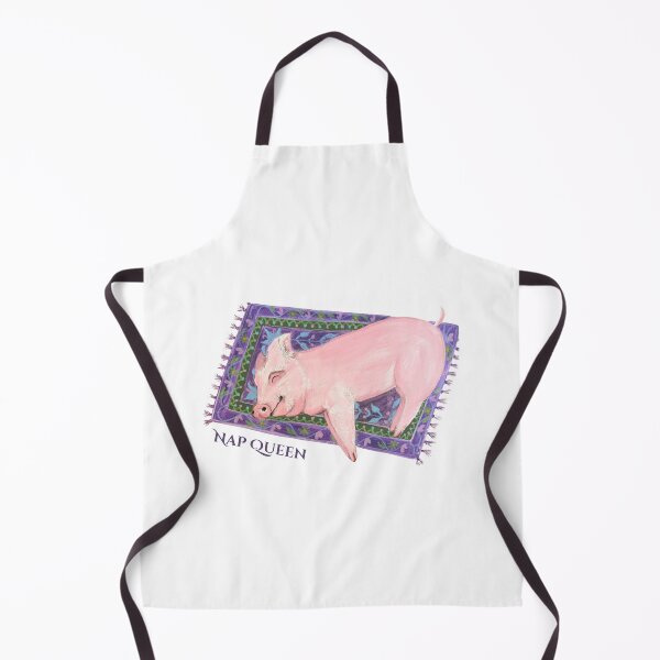 Item preview, Nap Queen Cute Sleeping Pig Illustration designed and sold by GentleChaosArt.
