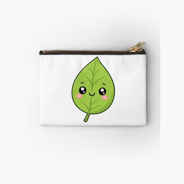 Item preview, Cute Kawaii Green Leaf Happy Smiling Cartoon Character designed and sold by Seculinator.