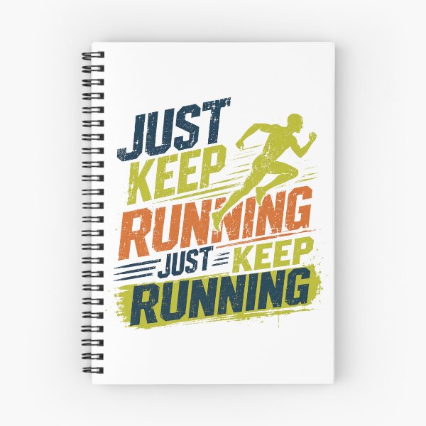 Item preview, Just Keep Running Just Keep Running Runner Marathon Fitness Motivation designed and sold by SkeletonsDanger.