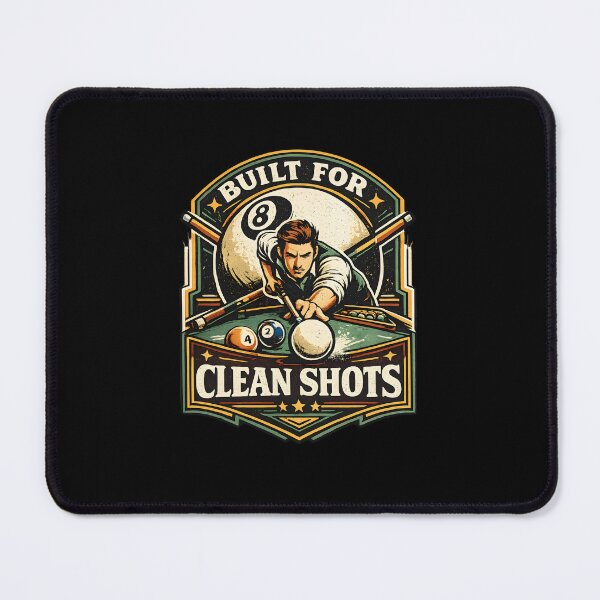 Item preview, Built For Clean Shots Vintage Billiards Pool Player designed and sold by MizoX7.