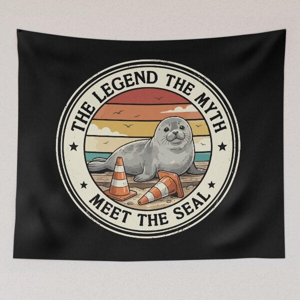 Item preview,  Neil the Seal - Emotional Support Cone | Funny Tasmanian Seal designed and sold by Uglyandcute.