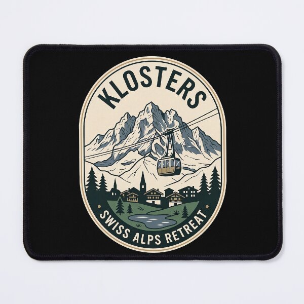 Item preview, Klosters Switzerland Mountain Vintage Travel Emblem designed and sold by k3rstman1.