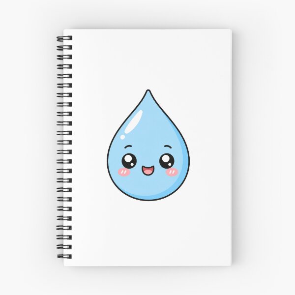 Item preview, Cute Kawaii Water Drop Happy Smiling Cartoon Character designed and sold by Seculinator.