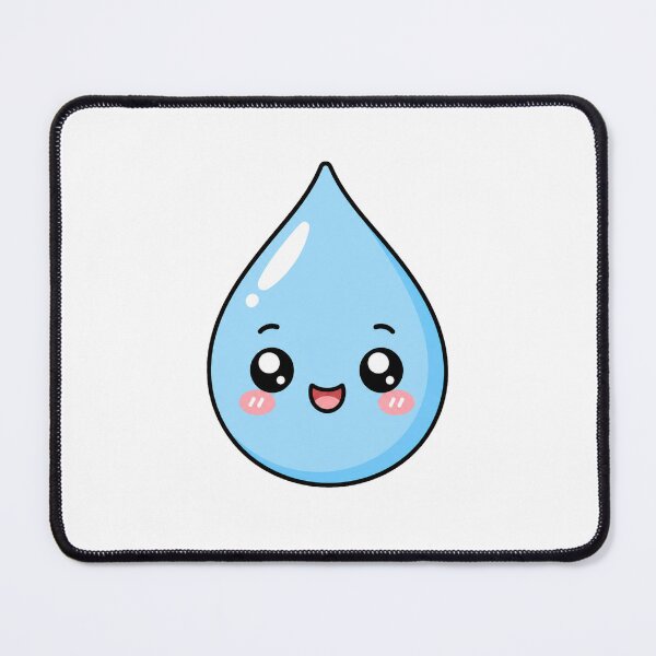 Item preview, Cute Kawaii Water Drop Happy Smiling Cartoon Character designed and sold by Seculinator.