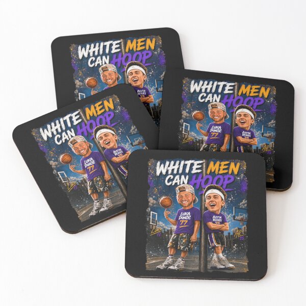 Item preview, White Men Can Hoop Luka Doncic Austin Reaves Basketball Graphic Tee designed and sold by tshirtswonder.